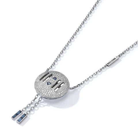 11:11 18K White Gold & Diamonds Pendant